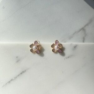 Elegant Christmas gift authentic pearl earrings